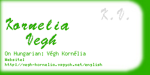 kornelia vegh business card